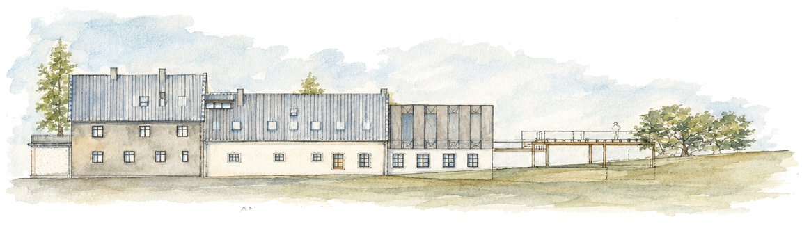 Ansicht West des Weltengartens