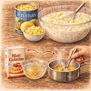 Gelatine vorbereiten