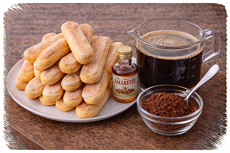 Frische Eier und Mascarpone