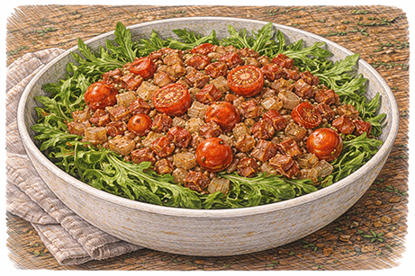 Zubereitung Rucola 1