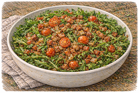 Zubereitung Rucola 2